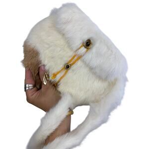 1960's handmade rabbit fur purse